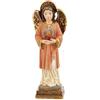 DRW Figura San Chamuel Arcangelo dell'Amore incondizionato e disinteressato in Resina Dipinto a Mano 4x3x11 cm