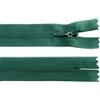 cyclingcolors 2x Cerniera invisibile N°3 40 cm - chiusura lampo in poliestere Dederon con cursore, estremità aperta, maglia scorrevole per cucito sartoria abbigliamento giacche cappotti - verde pino