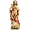 DRW Figura Sacro Cuore di Gesù imitando Legno Resina Dipinta a Mano 20 cm