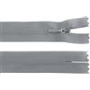 cyclingcolors 2x Cerniera invisibile N°3 50 cm - chiusura lampo in poliestere Dederon con cursore, estremità aperta, maglia scorrevole per cucito sartoria abbigliamento giacche cappotti - grigio