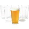 Amazon Basics Bicchieri da Pinta, Set di 6 Pezzi, 473ml, Vetro, Lavabili in Lavastoviglie