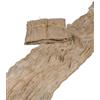 Halbach Seidenbänder Runner da tavolo, larghezza: 70 cm, lunghezza: 300 cm, lavabile, per matrimoni, compleanni o come decorazione da tavolo, tovaglia sottile, effetto cotone, colore: naturale