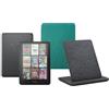 Amazon Kindle Colorsoft Signature Edition (32 GB) Con custodia trasparente verde giada e Stazione di ricarica wireless