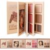 MeiPlumLai Tavolozza di trucco, ombretto, illuminante, fard e contouring, set di palette pieghevole a 4 strati, glitter opachi metallizzati, altamente pigmentata a lunga durata (43 colori)