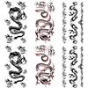 Yesallwas Tatuaggio temporaneo drago per uomini, ragazzi, ragazzi (8 fogli), impermeabile a lunga durata, tatuaggi finti per braccia, tatuaggi motociclistici, 9 x 19 cm (lunghezza x larghezza)