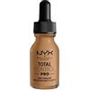 NYX Professional Makeup Fondotinta Total Control Pro Drop, Dosaggio preciso, Copertura personalizzabile e modulabile, Formula vegana, Finish come una seconda pelle, 13 ml, Tonalità: Golden