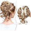 SEGO Chignon Finto per Capelli con Clip Elastico Sintetica Ondulato Finti con Posticci Ciambella Messy Hair Bun 55 G #12H613