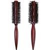 Kaiyzo 2 Pezzi Spazzola per Capelli Ricci, Spazzola Rotonda per Capelli, Adatto a Corti, Ondulati, con Frangia e Diradati e Barba