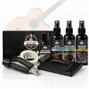 WAN2TLK 9 Pezzi Kit Pulizia Chitarra Cofanetto, Kit Essenziale per Manutenzione Chitarra: Fret Polish, Guitar Cleaning Solution, Fretboard Lemon Oil, Guitar String Cleaning & Polish