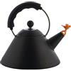 Alessi - Bollitore Oisillon - Nero - Acciaio inox verniciato colorato - Designer Michael Graves
