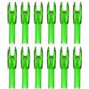 PATIKIL Cocche per Frecce da Tiro con L'Arco da 4,2 mm, Confezione da 12 Inserti in Plastica per Frecce di Ricambio per Frecce da Caccia, Tiro, Verde Trasparente