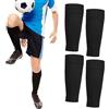 CERCTLA 2 Paia Calze Calcio Tube, Tubi Unisex-Adulto, Calzettoni Tagliati Calcior, Scaldamuscolo, Materiale Elastico Calzini Per Parastinchi Da Calcio per Campeggio, Corsa e Allenamento(Nero)
