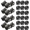 WINMAU Prism Alpha, alette per freccette, colore nero e grigio, 10 set per confezione (30 alette in totale)