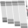 DONQL Set da pesca per luccio, 80 pezzi, con girella e moschettone, 4 misure, per pesca in acciaio inox, 15/20/25/30 cm
