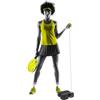Swingball Pro All Surface Reflex - Allenatore da tennis con vera palla da tennis e mazza da paddle Power Padel, cavo di recupero, base su tutte le superfici, pratica di tennis da solo, per bambini dai
