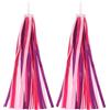 PATIKIL Streamer per Bici Colorati Nappe per Manubrio Scooter Rosa Viola | Decorazioni per Ragazze, Manici per Tricicli, Impugnature, Accessori, Nastri