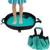 Dawitrly - Materassino per fasciatoio, impermeabile e resistente, per il cambio del surf, con tasca e cinghie per surfisti, kayak, travi e navigatori, colore: verde