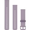 Garmin Cinturino Originale serie Venu, Venu Sq, Venu Sq 2, Forerunner 55, 245, 645, vivoactive 3, vivomove 3, Style, Luxe, Sport e Approach S12, S40, S42, 20mm, Sgancio rapido, Silicone, Orchid