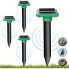 HARIKIKI Repellente Ultrasuoni per Topi, 2 Pezzi Dissuasori per Serpenti,donnola gialla, Raccoon, Roditori, Anti Talpe da Giardino Solare, Adatto Dissuasore per Topi da Esterno Ultrasuoni