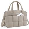 BAGSMART Borsa sportiva da donna, 24 litri, borsa da viaggio con scomparto per laptop, borsa per il fine settimana da donna, bagaglio a mano per oggetti personali, cammello, 42 x 19 x 30 cm, Sportivo