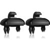 Guidre Supporto parasole per auto 2 pezzi, ganci clip per parasole auto per parasoli compatibili con A1 A3 A4 A5 Q3 Q5 (8E0 857 562) A7 B6 B7 B8 S4 S5 (nero)