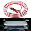 Gments Striscia luminosa a LED per cofano anteriore da 1,8 m, 12 V, per luci diurne, copertura del motore, accessori decorativi flessibili e impermeabili, facili da installare per auto, camion e SUV, effetto