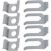 Be In Your Mind Kit di clip di fissaggio per tubo del freno posteriore, 8 pezzi, parte di ricambio BLC306H-4, in metallo, per cavo del freno, compatibile con BMW Serie 3 E46 1998-2005