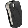 A ABSOPRO Guscio Chiave Telecomando a 3 Pulsanti per Ford KA 2008-2016 Plastica Nera