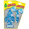 Arbre Magique Duo Pack Muschio Bianco - Profumatore per Auto - 7 Settimane di Fragranza Fresca e Rilassante - Durata Costante - Pfofumo di Pulito - Aroma Fresco e Rilassante