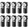 Runup 10 pezzi M2 supporto per testa sferica in metallo Link Rod Tie Rod End Ball Joint Head per 1/10 RC Car TRX4 TRX6 SCX10 D90 Wraith CC01 (nero)