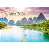 Edition Seidel Calendario Premium Cina 2026 formato DIN A4 Calendario da parete Asia Eurasia Nepal Tibet Hong Kong Tempio Razze di Reisterassen Mount Everest
