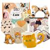 SNAIL GARDEN Box Regalo a Tema Gatto per Donna - Set Regalo da 10 Pezzi per Amanti dei Gatti con Tazza, Portamonete, Calzini, Portachiavi & Accessori per Compleanno e Occasioni Speciali