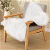 ORINOVA Tappeto Peloso Bianco 60x90 cm Scendiletto Tappeti Camera da Letto Morbido Rug Lavabile in Lavatrice Moderno Salotto