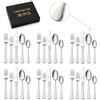 DRAGON RIOT Set di Posate Acciaio Inox 30 Pezzi per 6 Persone