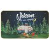 comfoyar Zerbino per Camper, Zerbini da Campeggio Welcome to Our Campsite, Tappeto Benvenuto con Antiscivolo Supporto in Gomma, Zerbino per Decorazione Camping Casa Ingresso Esterno Interno, 43x75 cm