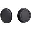Generic Tappo antipolvere per corpo macchina fotografica Canon EF Mount Canon EOS-1D X Mark III 850D 760D 9000D 1300D 90D 77D 7D 5D e copriobiettivo posteriore per obiettivi Canon EF EF-S