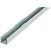 Alberts 498528 - Profilo a U, in alluminio, naturale, 1000 x 8 x 8 mm, set da 11