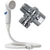 Ginsey Rinse Ace Snap 'N Spray - Tubo da 1,8 m con attacco rapido e staccabile con spruzzatore on/off, colore: bianco