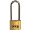 Kasp K12540L63A1 Lucchetto in ottone premium, 40x63 mm, arco lungo, a chiave unica