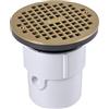 Oatey 72127 - Scarico multiuso in PVC con griglia da 15,2 cm, materiale colino ottone