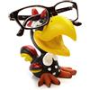 By Bers by-Bers Divertente Portaocchiali a forma di uccello; dipinto a mano, in poliresina, regalo per bambini e adulti HahnSchwarz