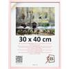 3-B Cornice portafoto LUND - Rosa chiaro - 30 x 40 cm - Cornice in legno - Portafoto - Cornice per ritratto con vetro acrilico