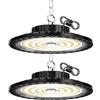 HAPYLUMI Faretto LED UFO 100W 10000LM 6500K Faro Industriale LED, 2 Pezzi | UFO LED Bianco Freddo, IP65 Impermeabile Campana LED Industriale, Fari Lampade per Garage Magazzini Capannoni Officina Stadio