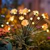 PATIOPIA Luci Solari Giardino Impermeabile 20 LED Migliorate Luci Fiore Solari per Esterni Lucciole Giardino Lampada da Giardino per Sentieri Cortili Decorazione Patio (2 Pezzi Bianco Caldo)