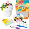 Outbit Kit per Animali All'uncinetto, set completo all'uncinetto con tutorial video passo-passo, Regali fai da te per adulti e bambini (Rainbow unicorn)