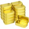 Forever bene Scatola Latta Rettangolare con Coperchio a Cerniera, 9,5 x 6 x 2,2 cm, Scatolina in Metallo Nera Vuota, Contenitore Latta per Organizzazione, Fai da Te, Viti e Minuteria
