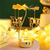 4EVERHOPE Regali per la Festa della Mamma: portacandele girevole, portacandela a carosello rotante, regalo di compleanno originale per donne, mamma, sorella, Natale, San Valentino (Unicorn)