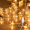 ENLACE Catena luminosa con fiori, 6 m, 40 LED, fiori di ciliegio con USB, luce bianca calda, per giardino, matrimonio, interno, esterno, terrazza, alberi, Natale, feste