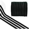 CRAFFANCY Nastro in Velluto Nero, 1 cm, 1 cm, Nastro in Velluto a Faccia Singola, per Bouquet di Fiori, Decorazione Natalizia