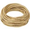 GORGECRAFT 3mm*10m Cordino in Pelle Intrecciata in PU Corde in Pelle Rotonde Dorate per Collane con Cravatta Bolo Corda in Similpelle Metallizzata Fili Perline Lavori Braccialetti Collane Portachiavi